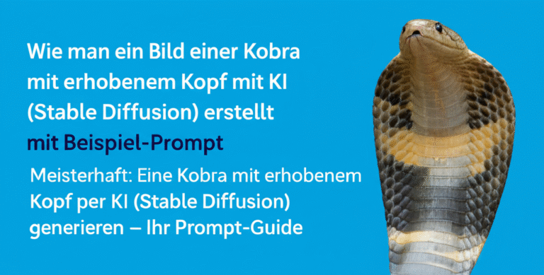 Meisterhaft: Eine Kobra mit erhobenem Kopf per KI (Stable Diffusion) generieren – Ihr Prompt-Guide