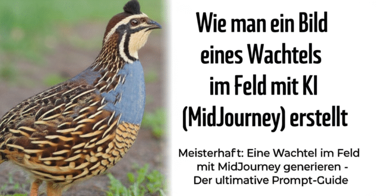 Meisterhaft: Eine Wachtel im Feld mit MidJourney generieren – Der ultimative Prompt-Guide