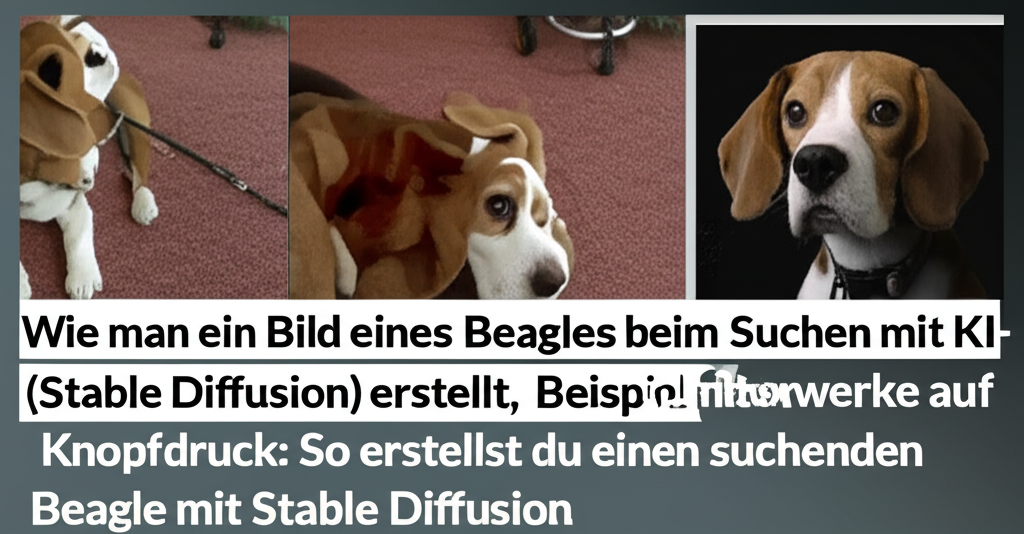 Meisterwerke auf Knopfdruck: So erstellst du einen suchenden Beagle mit Stable Diffusion