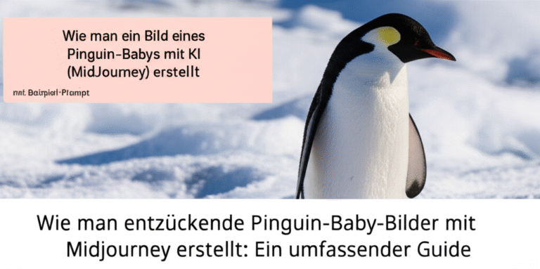 Wie man entzückende Pinguin-Baby-Bilder mit Midjourney erstellt: Ein umfassender Guide